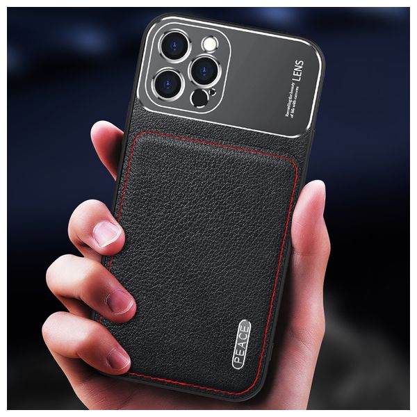  Fashion Case Mobile Cover For iPhone 12 - Black 