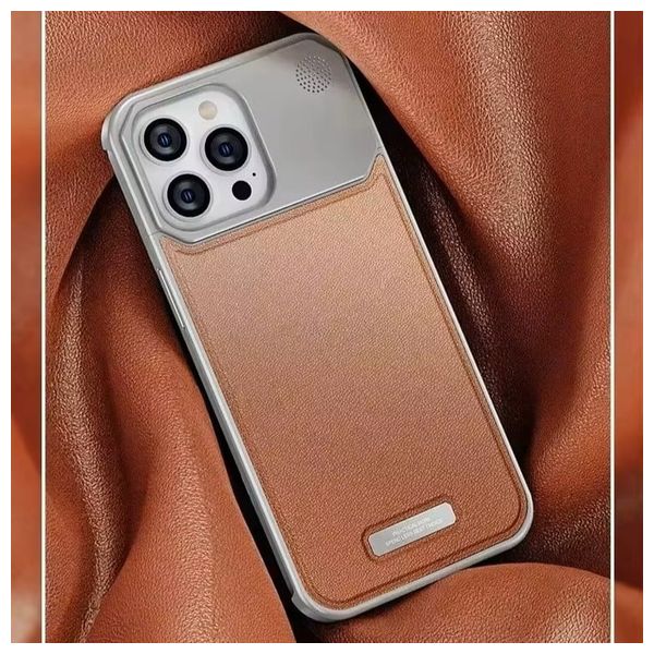  Fashion Case Mobile Cover For iPhone 16 Pro - Chocolate 