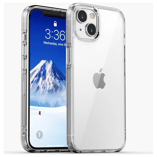  Fashion Case Mobile Cover For iPhone 14 Plus - Transparent 