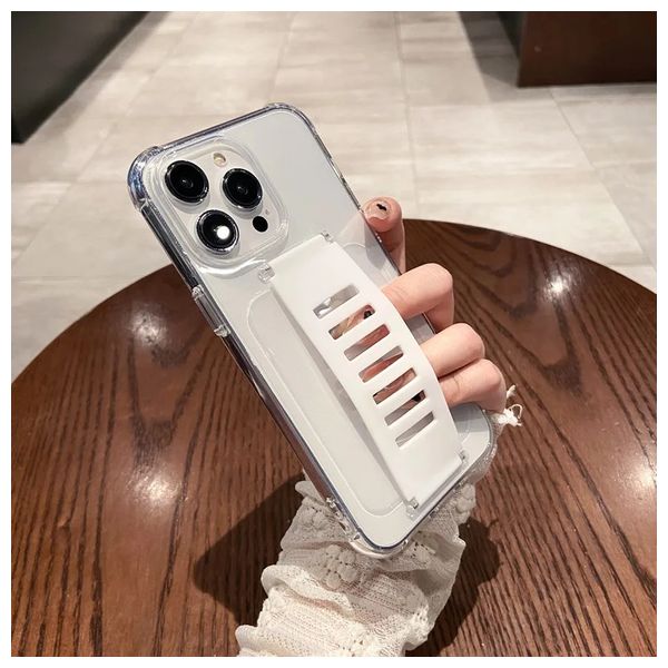  حافظة موبايل فاشن كيس لجهاز ايفون 15 برو - شفاف 