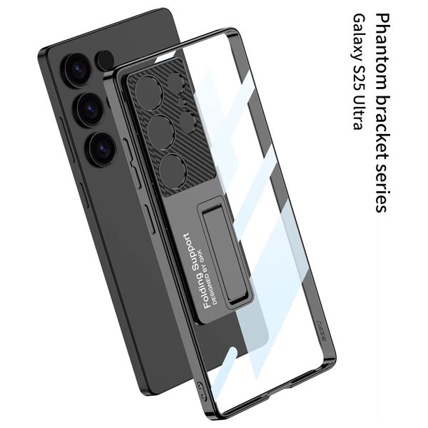  Fashion Case Mobile Cover For Samsung S25 Ultra - Titanium Black 