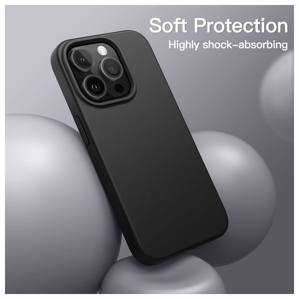  Fashion Case Mobile Cover For iPhone 16 Pro Max - Black 