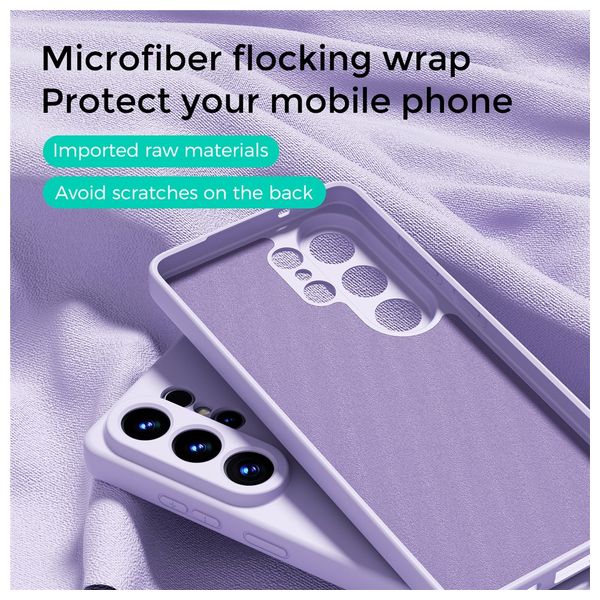  Fashion Case Silicone Case for Samsung Galaxy S26 Ultra - Purple 