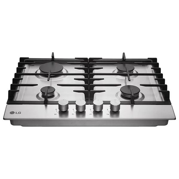  طباخ داخلي غازي ال جي - HU641BBG - ستانلس ستيل- 4 مشاعل 