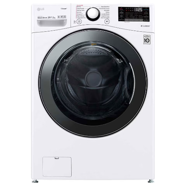  غسالة ومجففة ال جي فتحة امامية - 20/12 كغم - WDV2102WRV - ابيض 