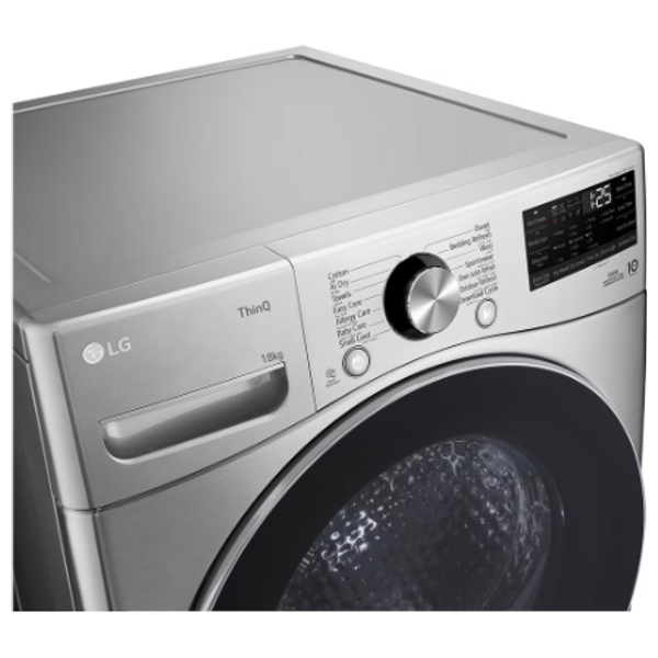 LG RH18U8EVCW - 18Kg - Front Loading Dryer - Gray