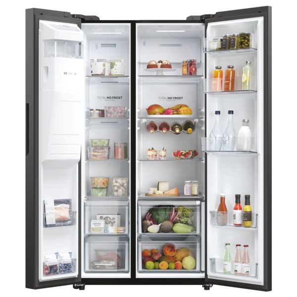  Haier HSW59F18EIPT - 22ft - French Door Refrigerator - Black 