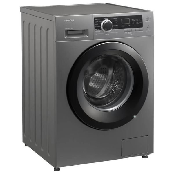  غسالة هيتاشي فتحة امامية - 8 كغم - 1200 دورة بالدقيقة BD-80CE - سلفر 