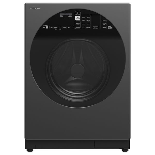  Hitachi BD-D120XGV-3CQ - 12Kg - 1600RPM - Front Loading Washing Machine - Black 
