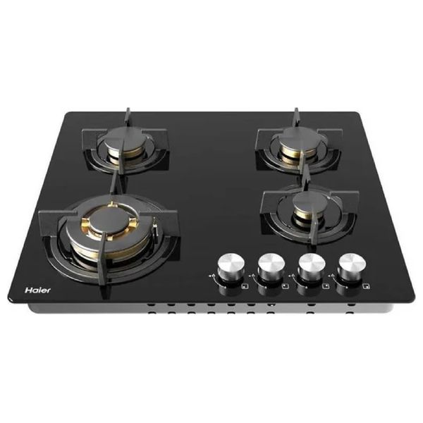  Haier HOB-640D1TSFB - 4 Burners - Built-In Gas Cooker - Black 