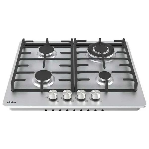  Haier HOB-640C1PSFSS - 4 Burners - Built-In Gas Cooker - Silver 