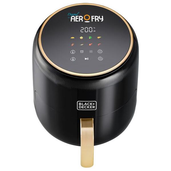  بلاك اند ديكر قلاية هوائية رقمية 8 في 1 - 1500 واط - 4.5 لتر - AF4510-B5 - أسود 