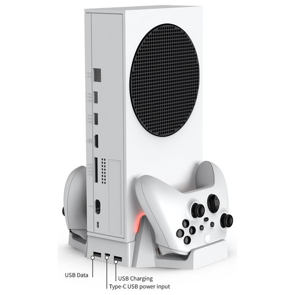 حامل اكس بوكس مع تبريد متعدد الوظائف دوبي - Xbox series S - ابيض