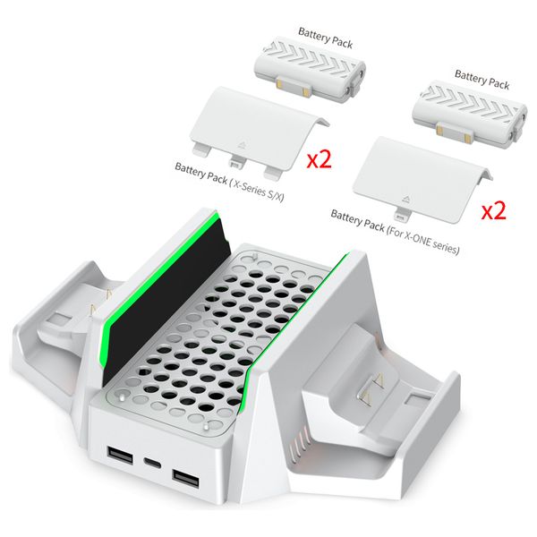 حامل اكس بوكس مع تبريد متعدد الوظائف دوبي - Xbox series S - ابيض