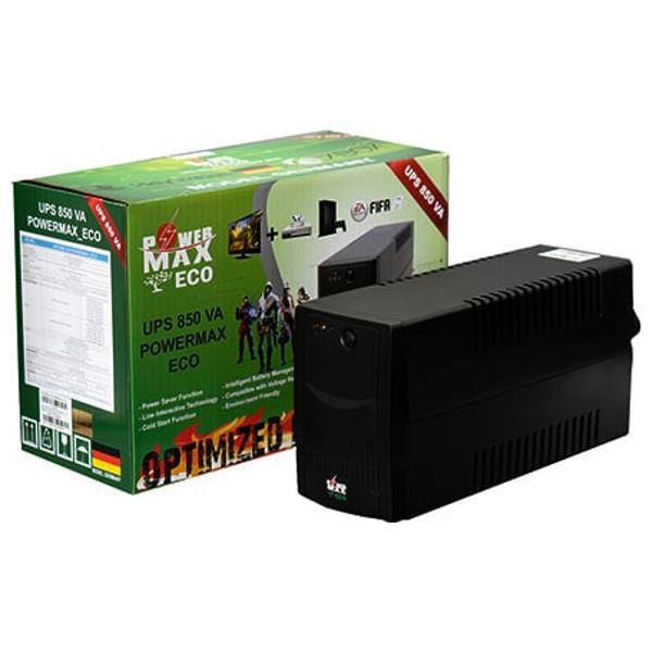  Power Max UPS - 850VA - Black 