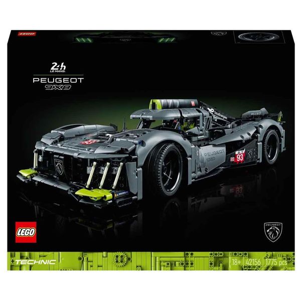  Lego Technic Peugeot 9X8 Hybrid Hyper Car 