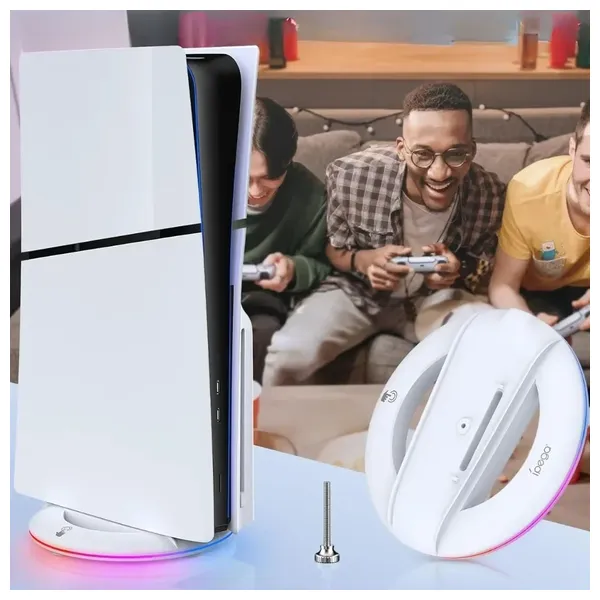 حامل عمودي ايبيكا - PS5-RGB slim - ابيض