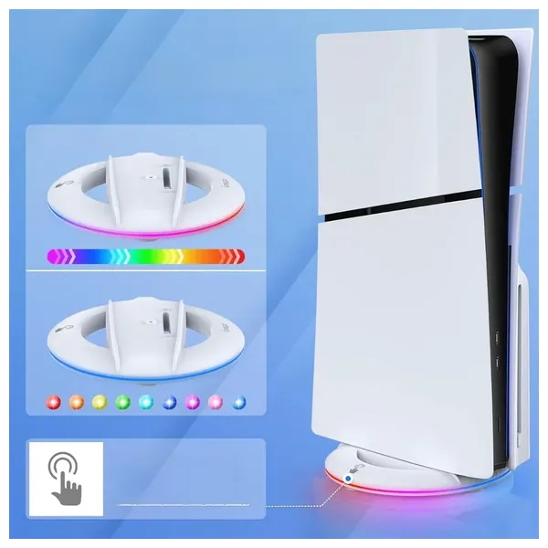 حامل عمودي ايبيكا - PS5-RGB slim - ابيض