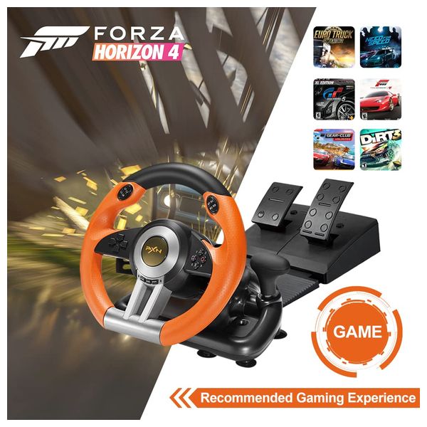 PXN V3 PRO - Racing Wheel with Pedals - Black