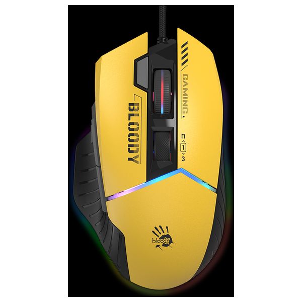  Bloody Wired Mouse - Titanium Yellow 