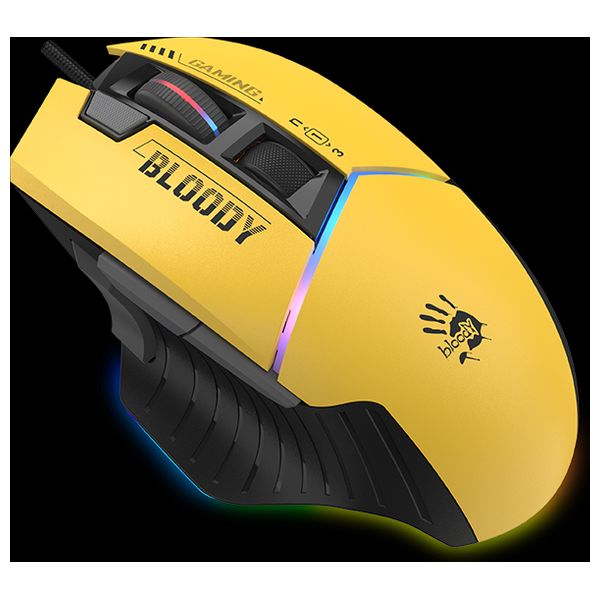  Bloody Wired Mouse - Titanium Yellow 