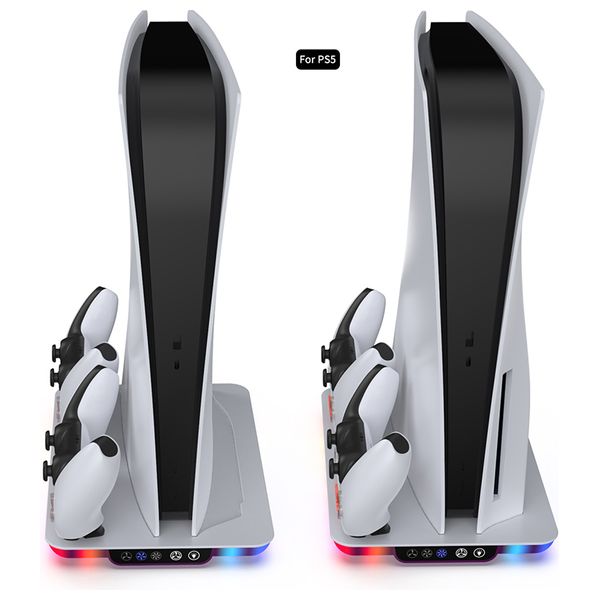  Dobe PS5-RGB Multlfunctiona Cooling Stand - White 