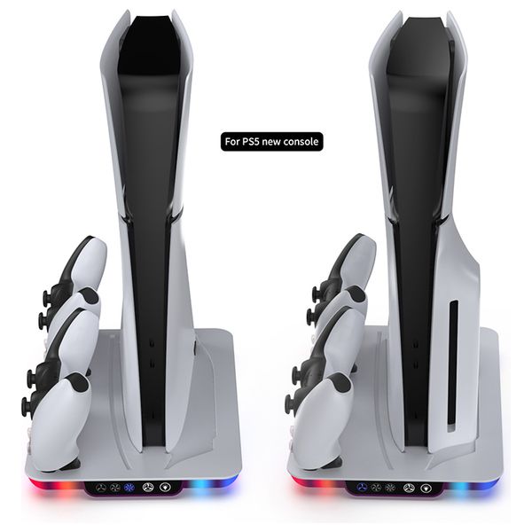  Dobe PS5-RGB Multlfunctiona Cooling Stand - White 