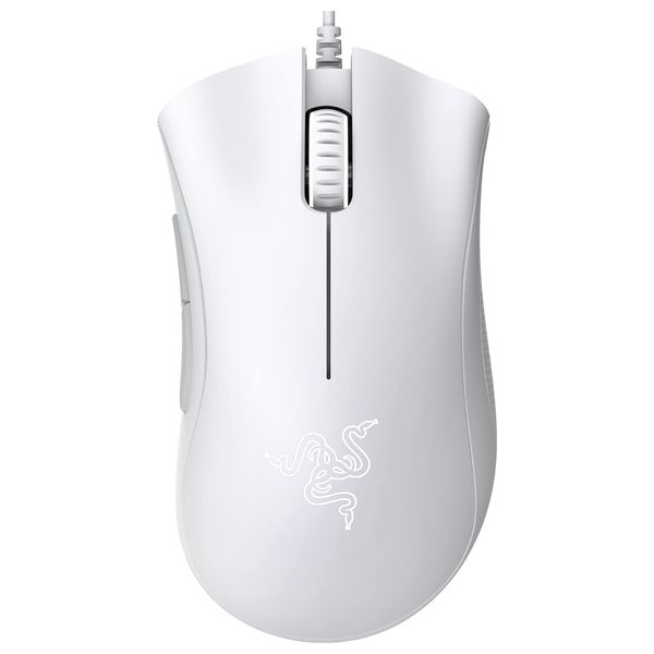  Razer - Wired Mouse - Optical sensor with 6400 DPI resolution - Rubber side grips - White 