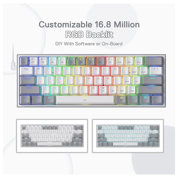  Redragon FIZZ-PRO - Wireless Keyboard - White 