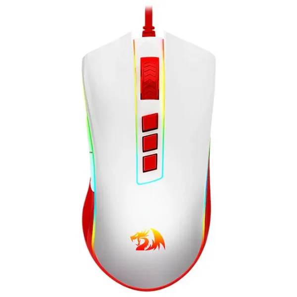  Redragon M711C - Wired Mouse - White Red 