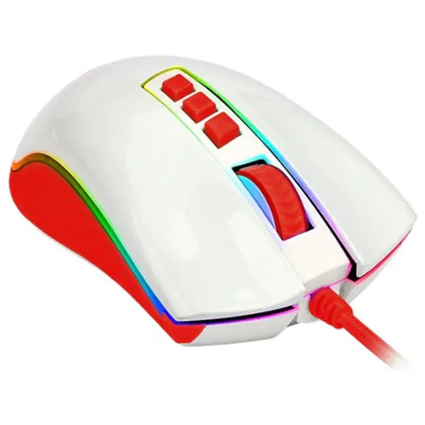  Redragon M711C - Wired Mouse - White Red 