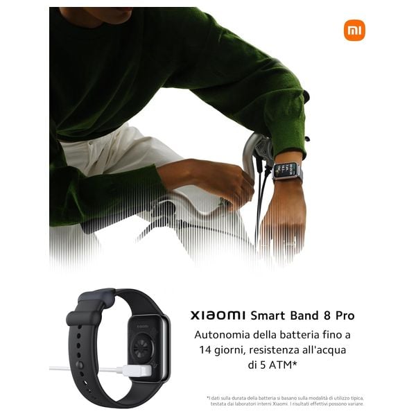  ساعة شاومي - Smart Band 8 Pro - اسود 