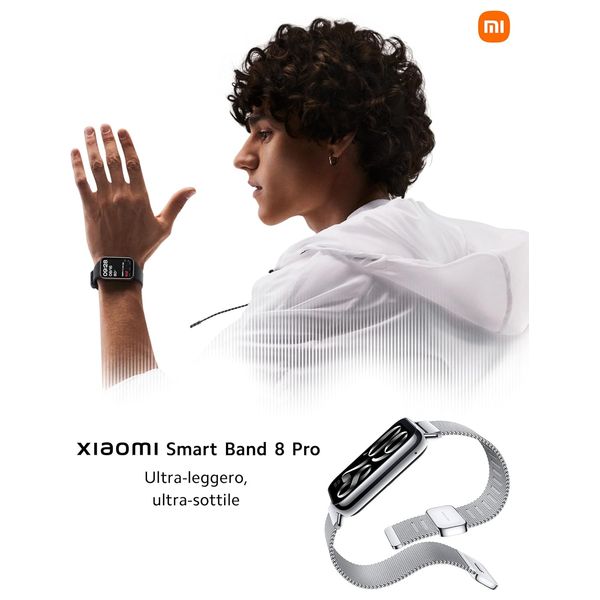  ساعة شاومي - Smart Band 8 Pro - رمادي 