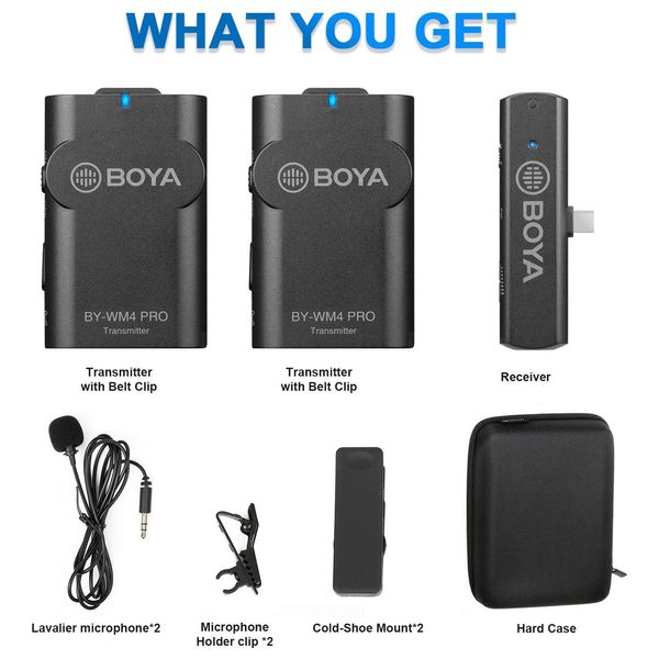  BOYA BY WM4 PRO K6 - Wireless Microphone System 