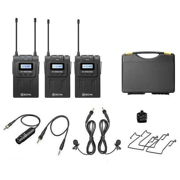  BOYA BY-WM8 PRO-K2-UHF - Dual-Channel Wireless Microphone System 