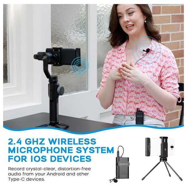  BOYA BY-WM4 PRO K5 - Wireless Lavalier Microphone System 