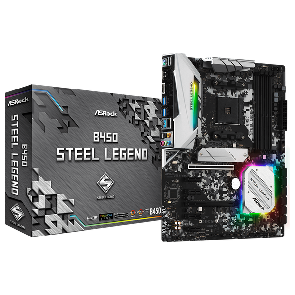  ASRock B450 Steel Legend - Mother Board 