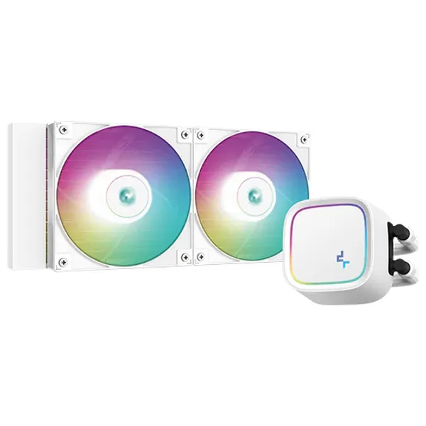 ديب كول LE520 WH – مبرد سائل متكامل – إضاءة ARGB – أبيض