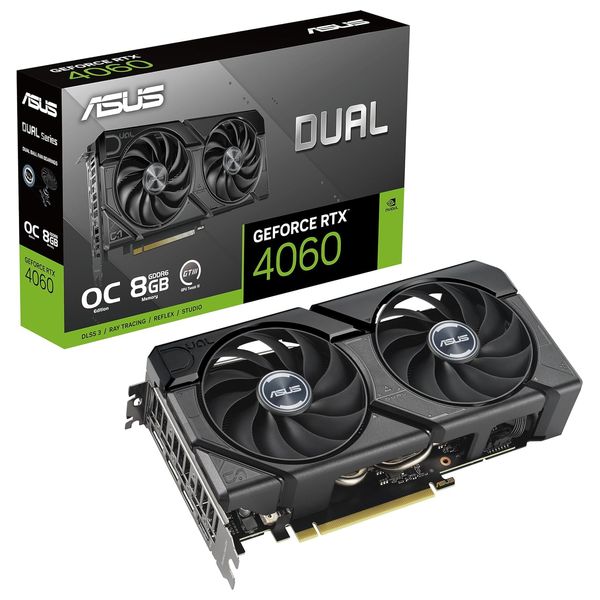 Asus GeForce RTX 4060 DUAL EVO 8G OC Gaming Graphics Card - Black