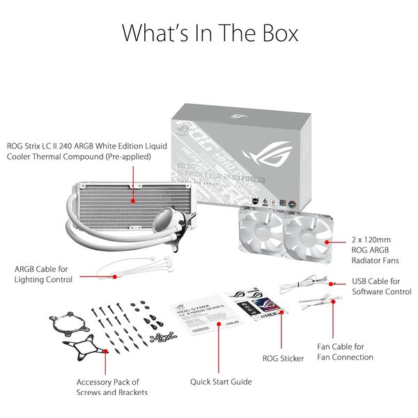  مبرد CPU سائل اسوس روج - ROG STRIX LC II 240 ARGB 