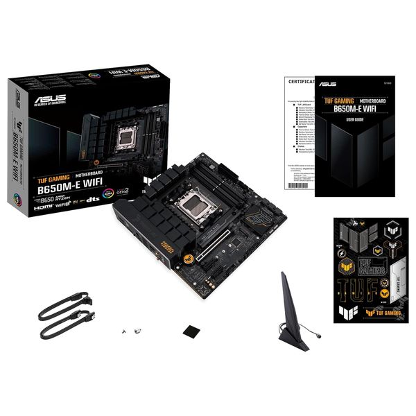 Asus TUF GAMING B650M-E WIFI Micro-ATX Motherboard - Black