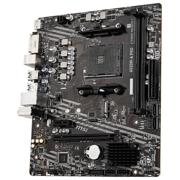  ASUS A520M-PRO - Motherboard - 01Black 