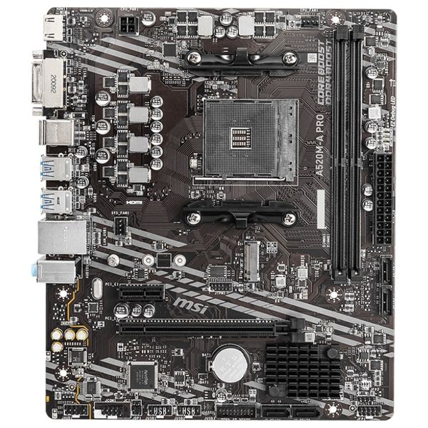  ASUS A520M-PRO - Motherboard - 01Black 