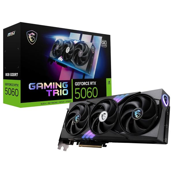 بطاقة رسومات ام اس اي  GeForce RTX 5070 - ذاكره بحجم 8 كيكابيت -  أسود