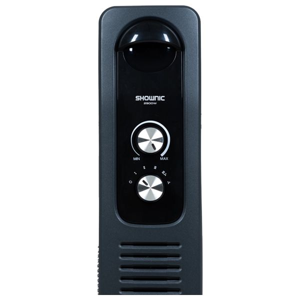  Shownic QL-13C2900FG - Oil-Filled Radiator - Black 