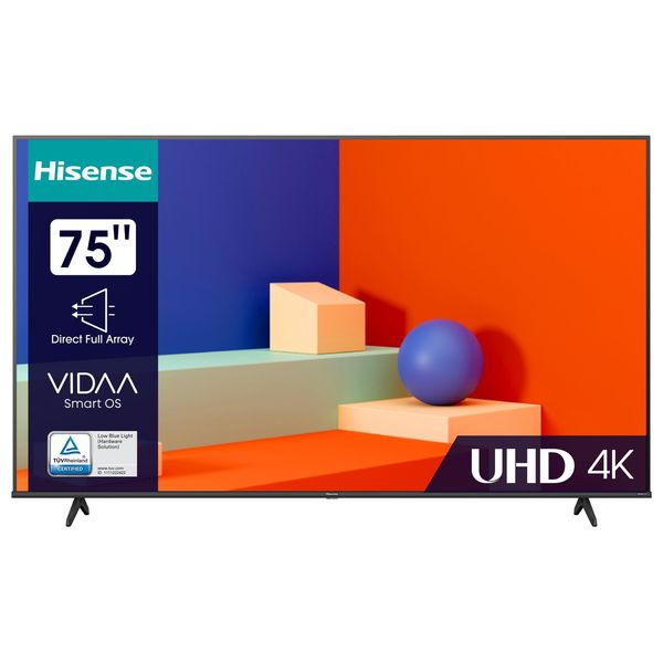  Hisense 75-Inch A61K Series - Smart - 4K - LED - 60Hz - 2023 Model 
