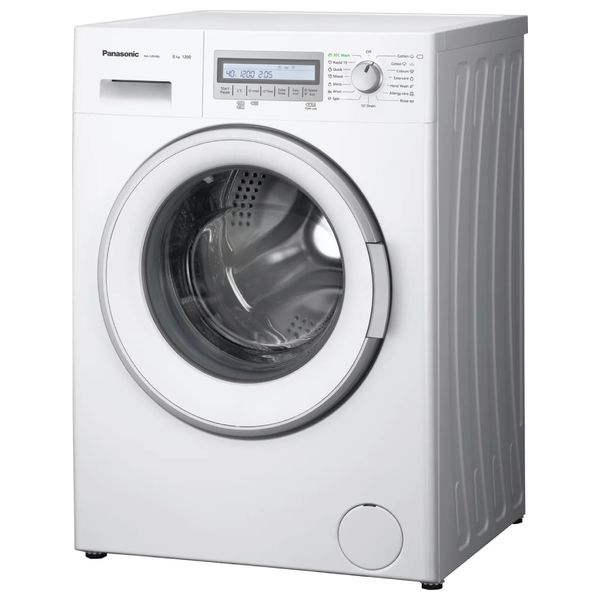  Panasonic NA-128VB6  - 8Kg - 1200RPM - Front Loading Washing Machine - White 
