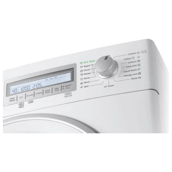  Panasonic NA-128VB6  - 8Kg - 1200RPM - Front Loading Washing Machine - White 