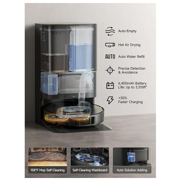 Dreame DREAMEX40PROULTRA – Vacuum Cleaner Robot – Black