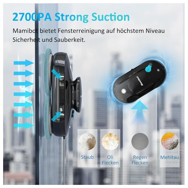  Mamibot W110-p - Glass Cleaning Robot - Black 